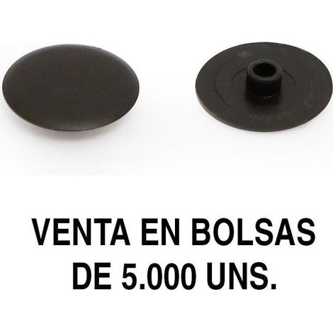tapón embellecedor. plástico. ocultar tornillería acabado negro