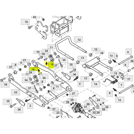 Sicherheitsbolzen für John Deere 54D 60D 1023E E63526 Traktor-Hubarm