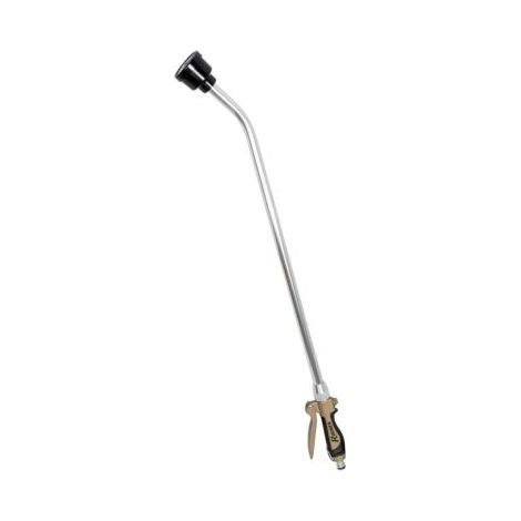 Ribimex – Fusil d'arrosage métal 80 cm – Pomme arrosoir pour distribution uniforme – Résistant aux chocs – Pour zones difficiles d'accès