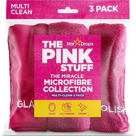 The Pink Stuff - Collection de lingettes microfibres miracles 3 pièces (1/5)