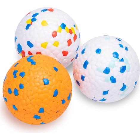 Balles Indestructibles Pour Chiens - Haute Élasticité, Jouets Interactifs en E-TPU, Inodores et Inoffensifs - Pour Moyens et Grands Chiens, 3 Pièces (1/5)