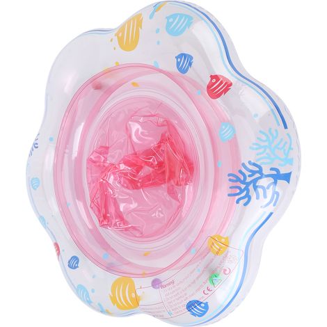 Bouée bébé avec siège de sécurité pour l'apprentissage de la natation en piscine (rose) (1/5)