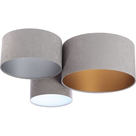 Plafonnier trio 080-01-014 - Gris, blanc, gris, argent, or (1/5)