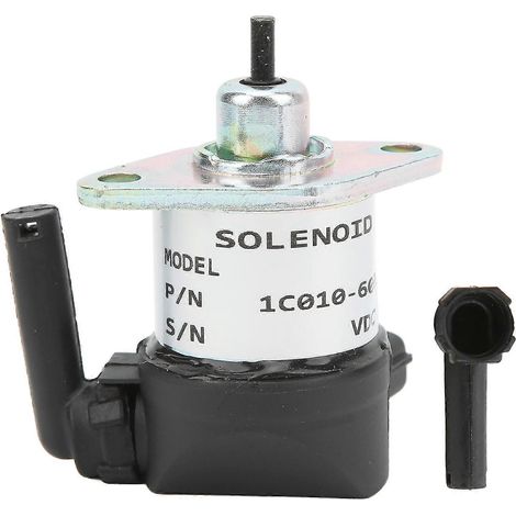 12-V-Gleichstrom-Kraftstoffabschaltventil 17208-60015 aus Aluminiumlegierung für Kubota-Motoren D905, D1005, D1105, V1305, V1505 usw. (Baujahre 25–26). (1/5)