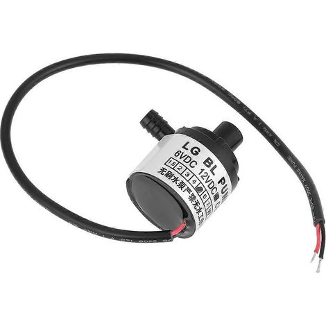 1 Stück ultraleise Mini-Gleichstrom-Tauchpumpe 12V 5W bürstenlos 2,5 m Förderhöhe für Haushalt und Industrie