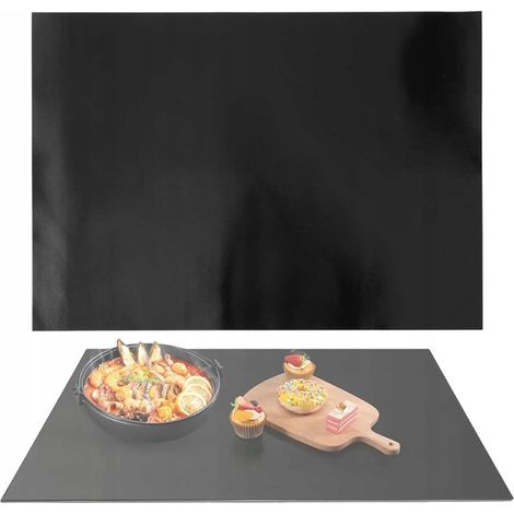 2 magnetische Schutzmatten für Induktionskochfelder, kratzfest, rutschfest, schmutzabweisend, ölbeständig, 40 x 60 cm (1/5)