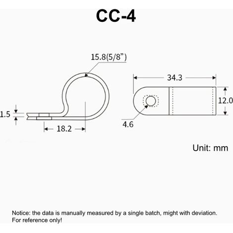 100 attaches de câble blanches en forme de R, fixation par vis, en nylon PA66, pour bureau ou installation électrique.-AquaForge (1/5)