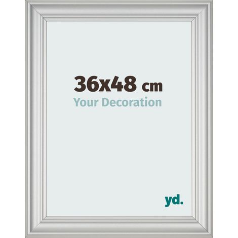 yd. - Cadre photo 36x48 - Argent Mat - MDF - Lazio (1/5)
