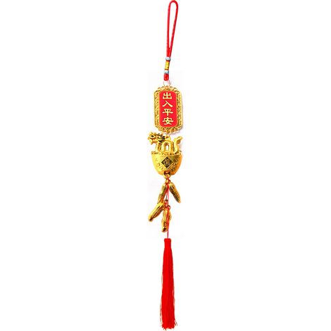 Pendentif suspendu décoratif dragon, charme année du dragon, ornement pour voiture maison bureau (1/5)