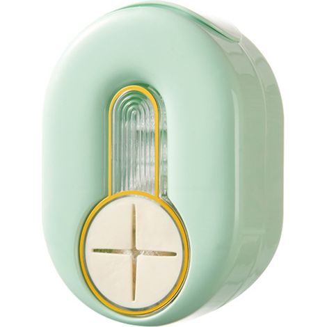 Boîte de rangement de Film plastique, montage mural multifonctionnel, Film alimentaire, sac frais, organisateur pour gants, couverture de chaussures, bonnets de douche, vert (1/5)