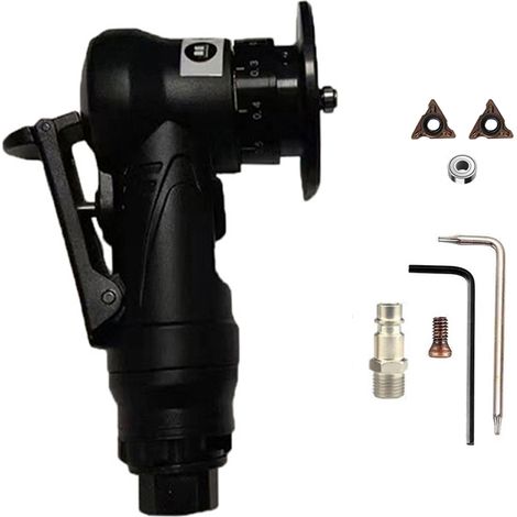 Máquina de biselado neumática, herramienta de biselado para carpinteros, amoladora portátil para metal, madera y acrílico, máquina de desbarbado y biselado. (1/5)