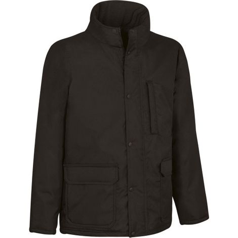 Parka impermeable con capucha L Negro