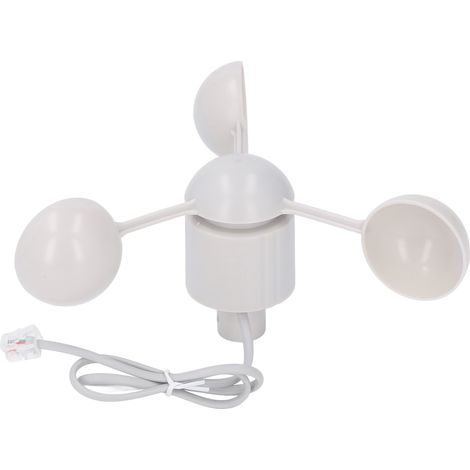 Decdeal Connecteur de mesure de la vitesse de la tasse anémomètre RJ11 Connecteur de 3 tasses (1/5)