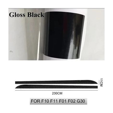 (Noir brillant pour 230 cm) 2 autocollants de bas de caisse pour BMW E90 E92 E93 F20 F21 F30 F31 F32 F33 F34 F15 F10 F01 F11 F02 G30 (1/3)