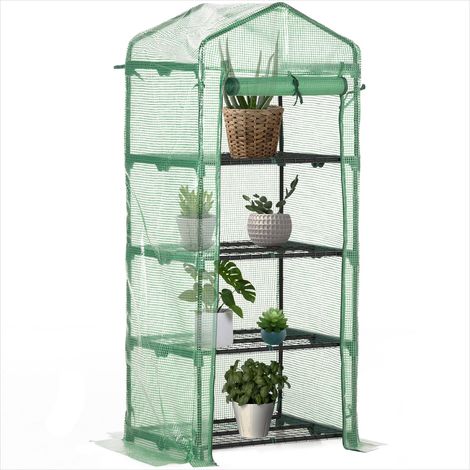 SunJet Serre de jardin, serre horticole, acier galvanisé et PE - Réf. 4L0JLEZT6TNO (1/5)