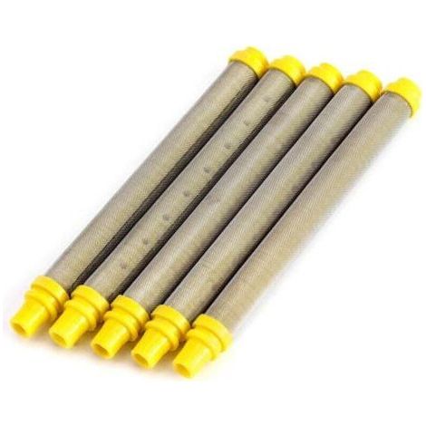 100 Mesh Airless Spray Gun Filter Elements, for Airless Paint Spray Gun, 5pcs (1/4)