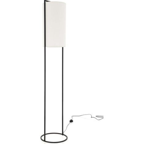 Floor lamp SINTRA E27 60W Nero Cotone bianco (1/3)