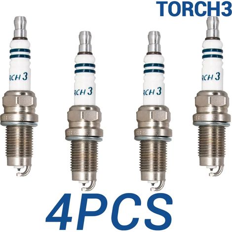 2-8 TORCH3 Platin-Zündkerzen, geeignet für Audi/Volkswagen PZFR6R, 101905626, 0242240665, FR6HI332 und Denso PKJ20CR8.