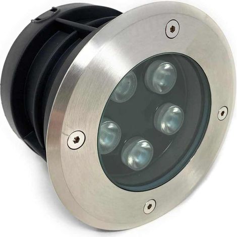 Faretto ad incasso calpestabile 5 led 5 watt segnapasso carrabile luce calda 3000k da esterno IP67 (1/2)