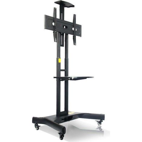STAFFA PAVIMENTO PER TV 65 50KG NPF10020 CARICO 50KG CON RUOTE (1/4)