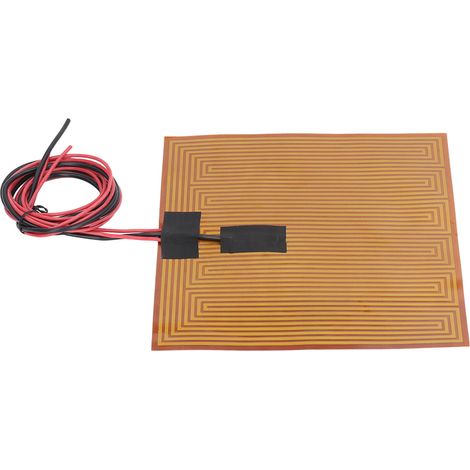 Film chauffant polyimide souple 200x200mm autocollant 24V 150W pour imprimante 3D avec thermistance NTC 100K (1/5)