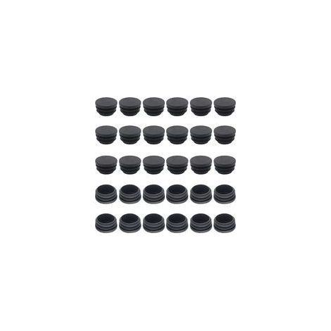 Bluedeer – Deslizadores para sillas de 25 mm – Paquete de 50 tapas de plástico – Reduce arañazos y ruido – Para suelos de madera y baldosas – Crezuo