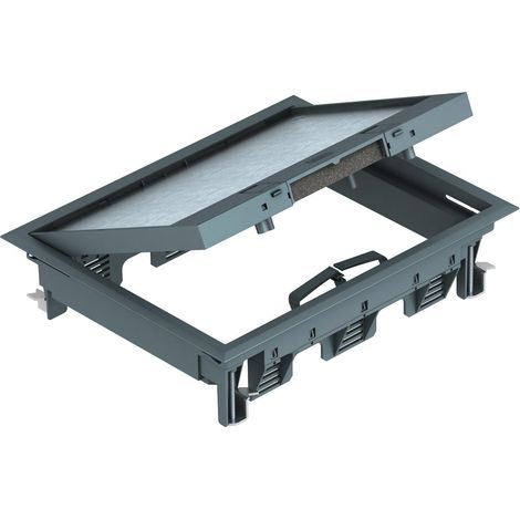 OBO Bettermann Inserto de dispositivo para montaje universal 274x221x66 Poliamida gris hierro RAL 7011, 7405321
