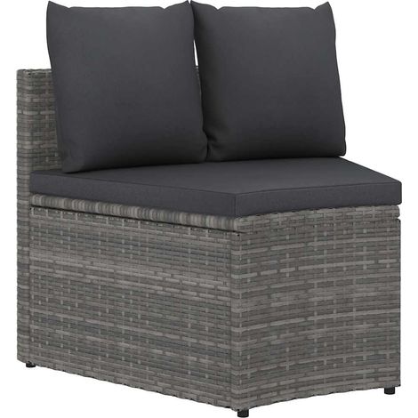 Maison Exclusive - 2-tlg. Garten-Sofagarnitur mit Auflagen Poly R (1/5)