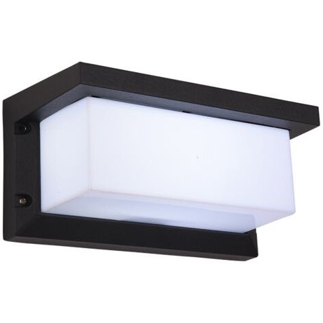 Applique Murale Extérieur Moderne LED 18W Étanche IP65 En Aluminium Anthracite Eclairage Décoration Lumière, blanc chaud
