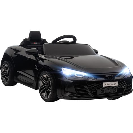 Homcom – Voiture électrique enfant Audi RS e-tron GT – Vitesse max 5 km/h – Télécommande 2,4 GHz – Effets sonores et lumineux – Noir