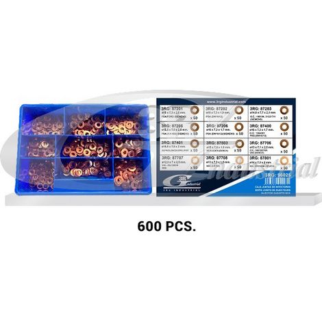 3RG 96025 CAJA ARANDELAS INYECCION (600 PCS)