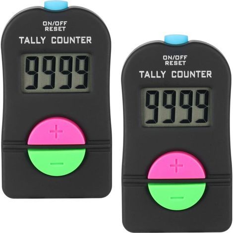 CSPARKV Compteur à Main numérique, Compteur numérique de Sport de Golf 2 pièces, Clicker Manuel dajout de soustraction électronique, Petit Compteur de Sport de Golf numérique, avec lanière (1/5)