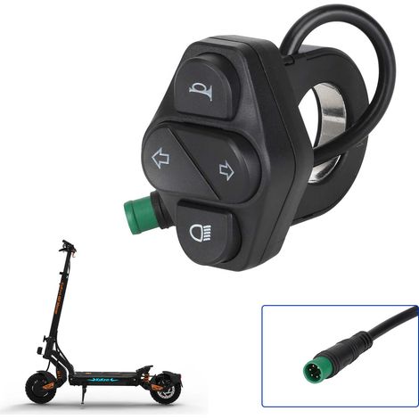Compatible avec le commutateur Kukirin G2Master, les clignotants gauche et droit, le klaxon et le bouton de commande intégré des phares