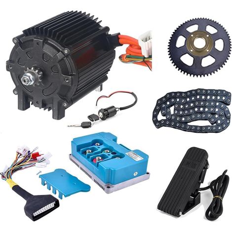 Moteur électrique 72 V 5000 W - Moteur électrique - 6800 tr/min - Pour kart, scooter, Dirt bike, ATV/moto (1/5)