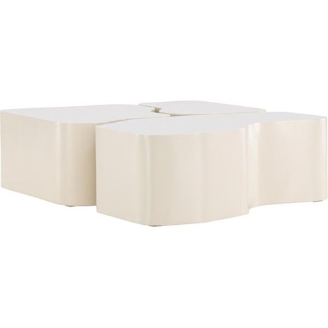 Lot de 3 Tables Basses "Nordland" 92cm Beige (1/5)