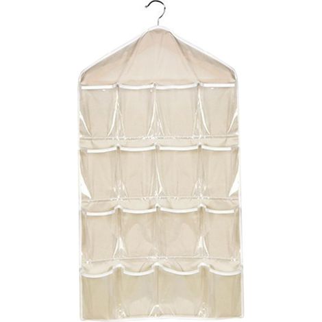Bolsa organizadora para armario – 16 bolsillos – ropa interior/sujetadores – detrás de la puerta