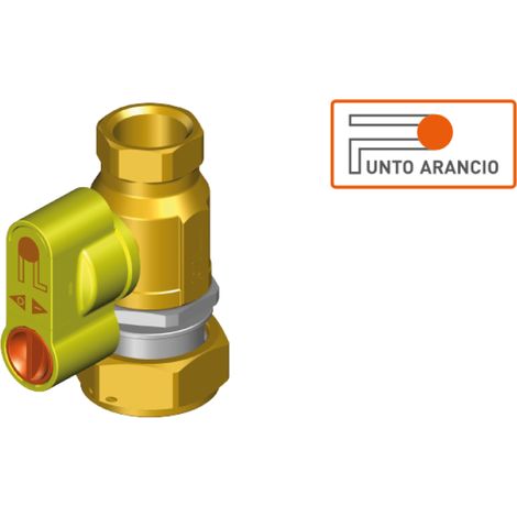 Valvola di intercettazione gas punto arancio dn 25 dir f1x1 bf g2 teco g2430b0400 (1/4)