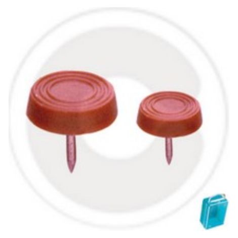 cf 10 pcs sous le siA ge en plastique brun avec fausse vis 17 mm pour les chaises