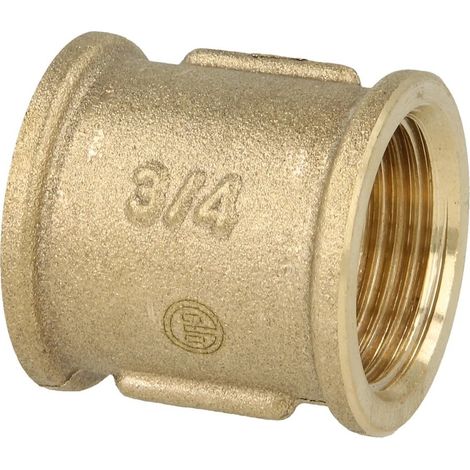 Manchon double 3/4’’ laiton nu