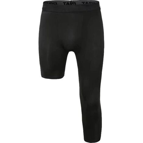 3/4-Kompressionshose für Herren, einbeinig, schnelltrocknende Sporthose für Fitness, Laufen und Training (1/5)