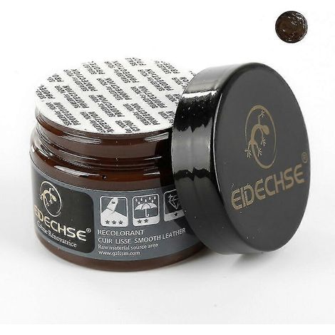 Teinture pour cuir 11 couleurs 50 ml peinture huileuse pour bricolage professionnel pour sacs canapés et chaussures en cuir - 06 Marron (1/5)