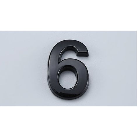 Sei targhette numeriche 3D moderne，realizzate in acrilico ABS，con numeri civici e per cassette postali，adatte per porte di case，8 (1/5)