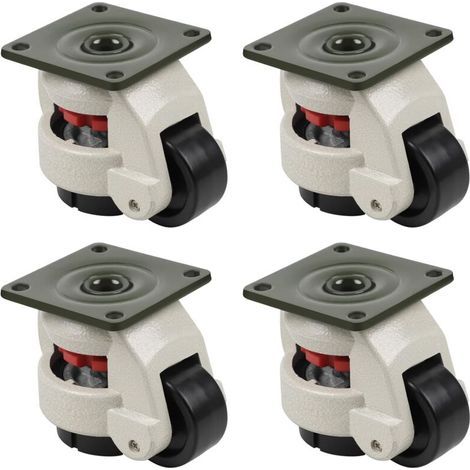 Teleskopische Nivellierrollen 500KG für Werkbänke, drehbare Rollen, robuste Nylonrollen Gd-60F für Industriemaschinen, Nivellierrollen, schwere Ausrüstung, Räder, Rollen (1/5)