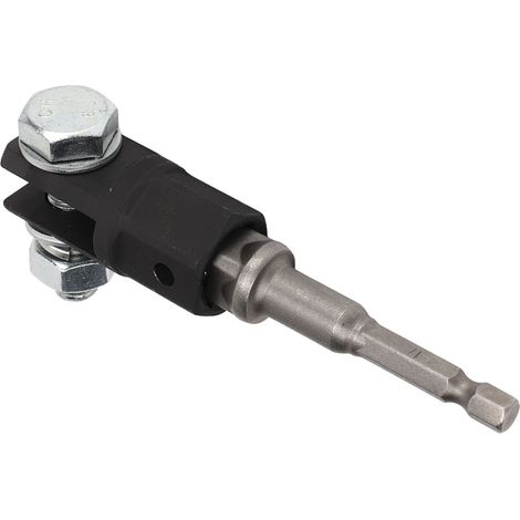 Adaptateur cric ciseaux 1/2 pouce, embout perforateur pour crics à anneau ou double trou, clé adaptatrice pour perceuse (1/5)