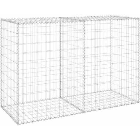 Muro de gaviones con cubiertas acero galvanizado 150x60x100 cm vidaXL (1/7)