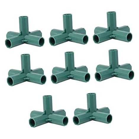 CSPARKV 8-teiliges Tropfrohr-Verbindungsstück, Gartenverstärkungsteile, Rohrteil, Gartenverstärkungsrohr, Pedalteile, Möbelzubehör, Säulen-Winkelstück