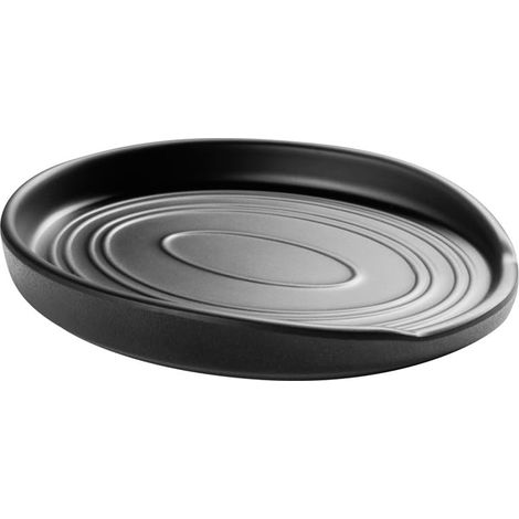 Plateau à couverts 16 x 12 cm, H : 2 cm, noir mélamine, empilable, compatible avec le lave-vaisselle, robuste et élégant (1/5)