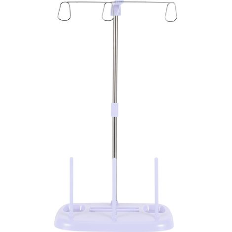 Lot de 3 supports à cônes pour fil à broder, violet, idéal pour machine à coudre domestique (1/5)