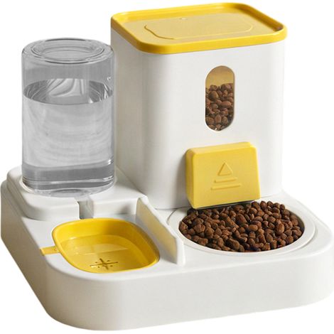 Distributeur Automatique Nourriture Et Eau - Système Gravité - Pour Chats Et Petits Chiens - PP - 1 Pièce (1/5)
