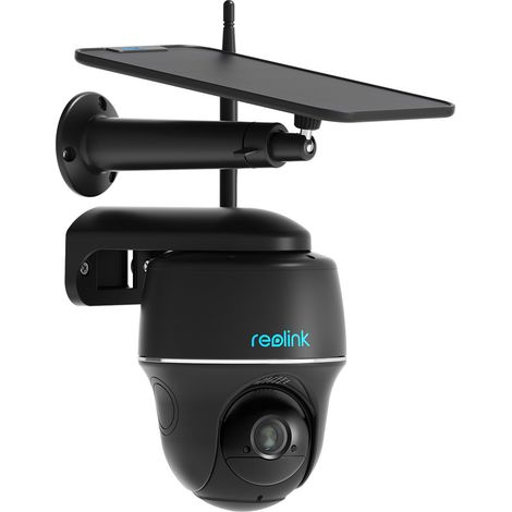 Reolink 360° PTZ 4MP Telecamera Wi-Fi da Esterno a Batteria, Argus PT (Nera) Videosorveglianza WiFi 2,4/5 GHz Senza Fili con Pannello Solare, Rilevazione di Persone/Veicoli, Cloud, Audio Bidirezionale (1/5)